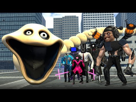 HUNGRY WORM FROM ROBLOX VS ALL SKIBIDI TOILET AGENTS AND BOSSES! - Who Is Stronger In Garry's Mod?