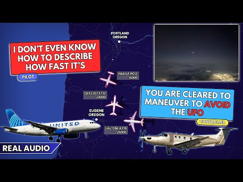 UFO report. Multiple aircraft report unknown objects over Oregon. Real ATC