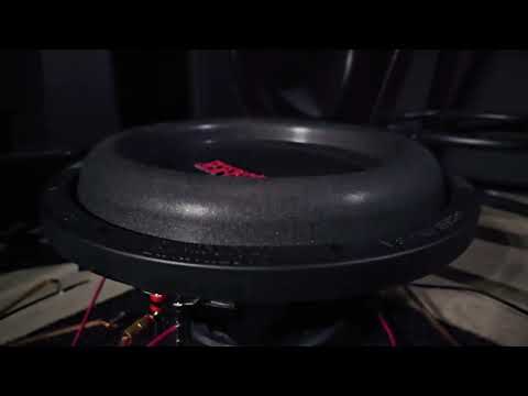 Earthquake DBXi-12D subwoofer excursion 10hz signals