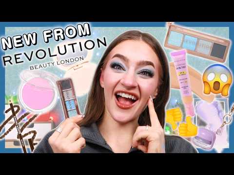 Testing All The NEW Products From Makeup Revolution!! (skin tint, powder pop, mini icon palette)