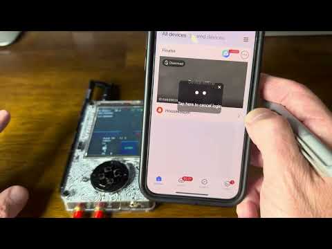 HackRF with Portapack running Mayhem Firmware and the Hopper App to disrupt signal on a wireless cam