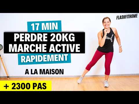 17 Min - Marche Active pour PERDRE 10 KILOS facilement | Marine BIREN - FlashFitHome