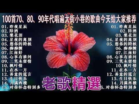 80、90年代经典老歌尽在 经典老歌500首 || 一人一首成名曲 🎈 昨夜星辰 - 林淑容 🎈 无言的结局 - 李茂山 & 林淑容 🎈 梨花泪 - 林淑容