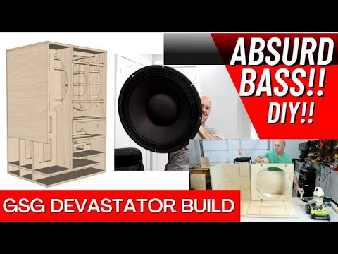 DIY Subwoofer DEVASTATION!! GSG Devastator DIY BUILD VIDEO.  HOME THEATER GURUS.