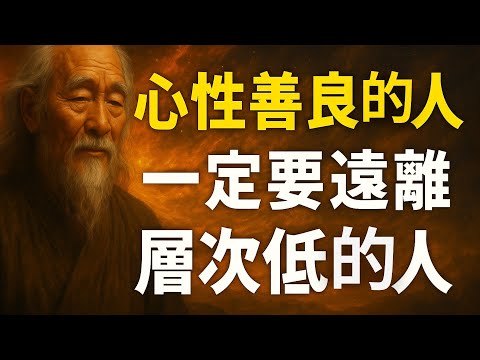 心性善良的人，一定要遠離層次低的人 | 智慧之海 | 智慧 人生 哲學