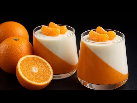 🍊 Orangen-Panna-Cotta – cremiges Dessert ohne Backen | Einfach & elegant!