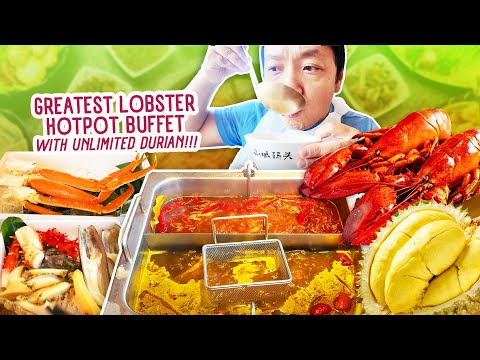🦞The GREATEST All You Can Eat LOBSTER + KING CRAB Chinese Hotpot EVER! Foods to Eat Before You Die