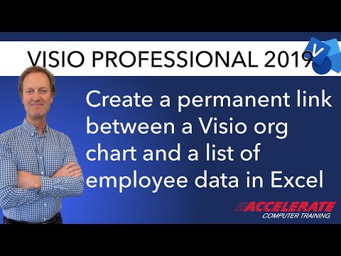 03 Connect Visio Pro 2019 Organization Chart to Excel Employee List