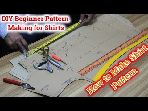 shirt pattern making for beginners | shirt pattern making tutorial | how to make a shirt @RMG pattern Making16