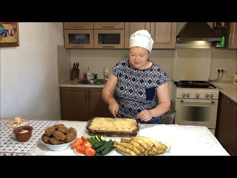 МУЖ НАУЧИЛ МЕНЯ ГОТОВИТЬ! ОБЕД ИЗ ТРЁХ БЛЮД! БУДЕТ ИНТЕРЕСНО!