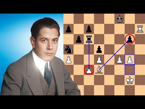 Capablanca teaches Tartakower about king & rook synergy