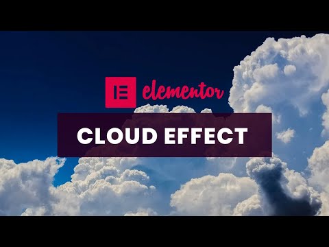 Cloud Animation Effect using Elementor | Wordpress Elementor Pro Tutorial