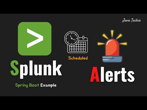 Spring Boot - Splunk Alerts ! 🚨 | Creating and Scheduling Alerts | JavaTechie