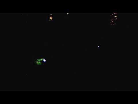 Husqvarna Automower 450X mowing at night with headlights