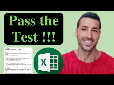 Excel Test for Job Interview - Download this Test and practice your Excel Skills