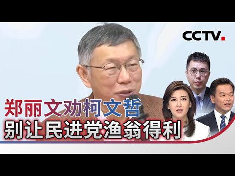 郑丽文劝柯文哲 别让民进党渔翁得利 20260206 | CCTV中文《海峡两岸》