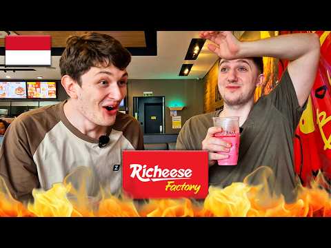 Foreigners Try RICHEESE FACTORY LEVEL 5 in Indonesia! (It Did Not Go Well) 🇮🇩