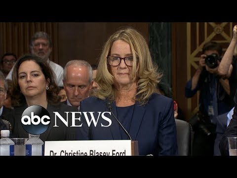 Christine Blasey Ford delivers opening statement at Kavanaugh hearing