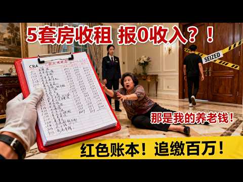 华人包租婆5套房收租15年只报零收入，CRA抄家搜出红色账本！追缴131万+儿子断绝关系！
