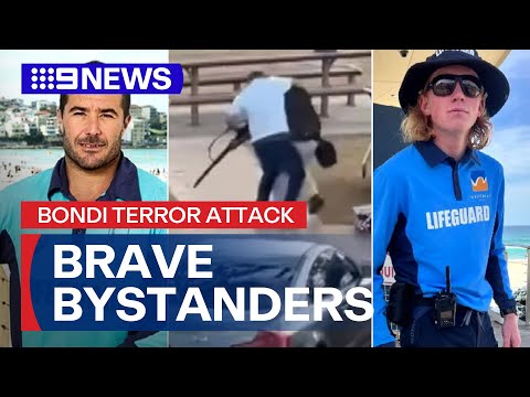 Bondi Heroes: the brave lifeguards who helped during gunfire | 9 News Australia