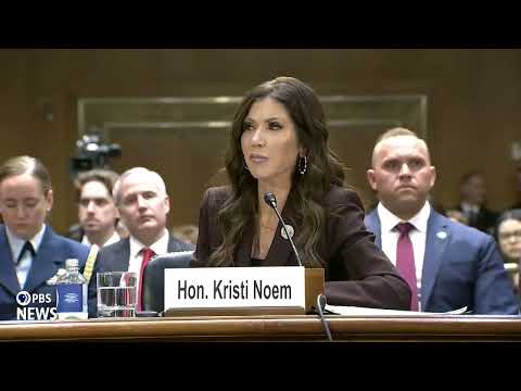WATCH: Sen. Welch questions DHS Secretary Noem in oversight hearing