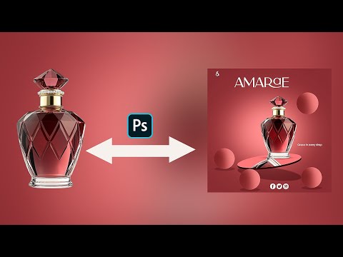 Perfume Ad Banner Design for Beginners in Photoshop