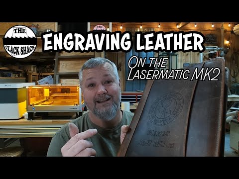 Engraving leather on the Lasermatic MK2