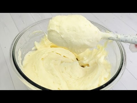 Ice Cream-Flavored Frosting (without cream). Plain Frosting for Cake WITHOUT CREAM (made from rea...