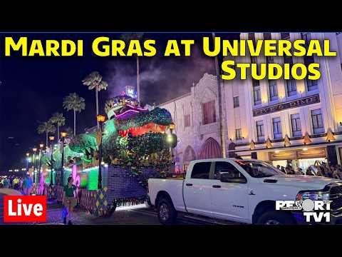 🔴Live: Mardi Gras at Universal Studios - Universal Orlando Resort Live Stream - 2-11-26