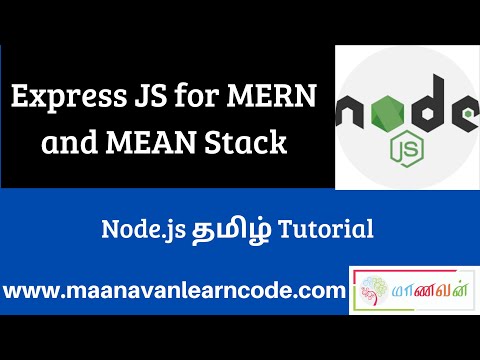 Express JS for MERN and MEAN Stack | GET | Node.js Tamil Tutorial