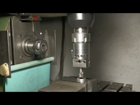 Homemade boring head for school milling machine NGF 110 with vertical head