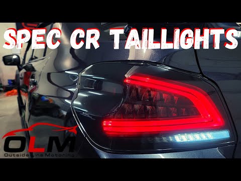 OLM CR Spec Taillights (Smoked) - 2015+ Subaru WRX/STI