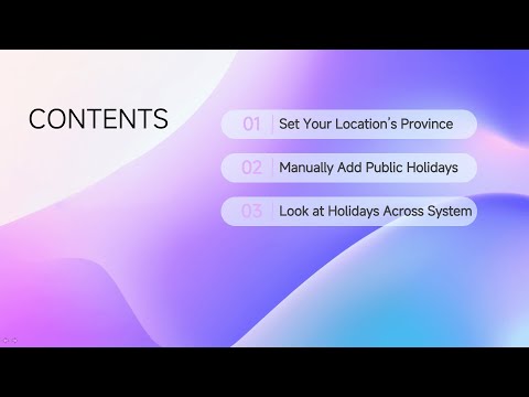 RosterMate Public Holidays – Setup