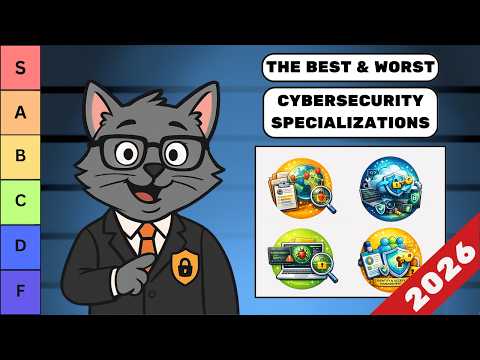 The BEST & WORST Cybersecurity Specializations (Tier List)