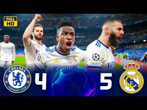 ملخص ريال مدريد 5-4 تشيلسي/ ذهاب وإياب ربع نهائي دوري أبطال / ريمونتادا مجنونه / جنون بنزيما