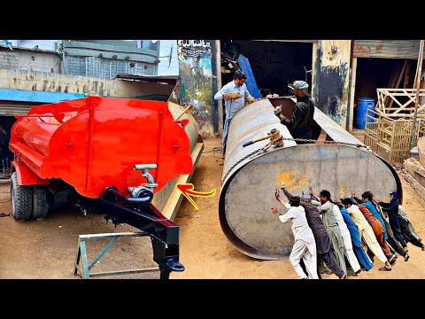Complete Process of making a 7000L Tractor Water Tank in Local Workshop ||Manufacturing water tank |