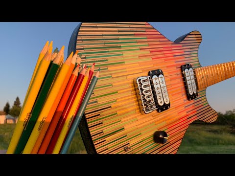 I Built a Guitar Out of 1200 Colored Pencils 3.0