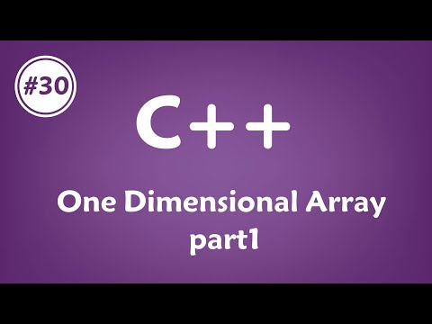 #30 [c++] - One Dimensional Array (part 1)