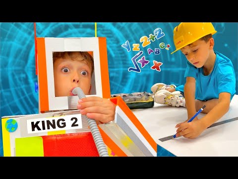Mark and Robot toys learn good behavior  - Compilation kids video