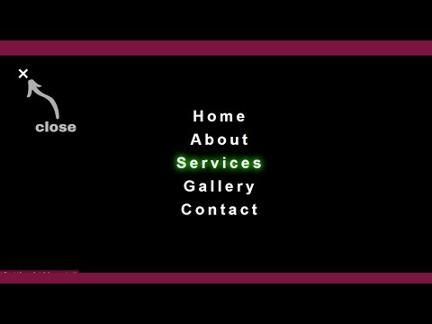 full page navbar in html and css in Hindi || Full page Navbar in Hindi