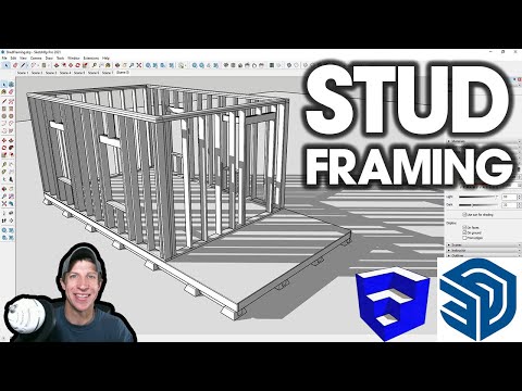 Creating Floor and Wall FRAMING in SketchUp! (Detailed Modeling in SketchUp Part 1)