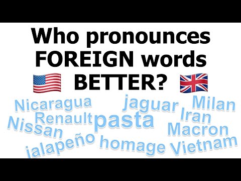 Who pronounces foreign words like PASTA right? 🇺🇸 or 🇬🇧?