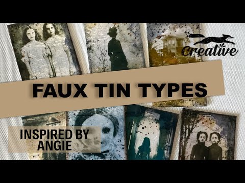 Fabulous Vintage Faux Tin Types! Inspired by Angie.