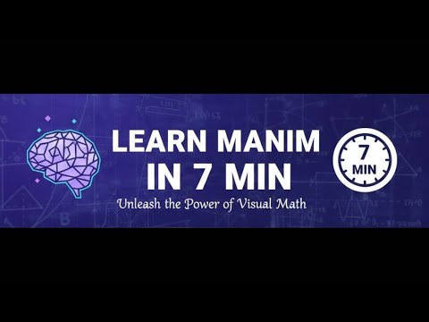 Learn Manim in 7 minutes and make gorgeous math animations! (relaxing piano, no talking)