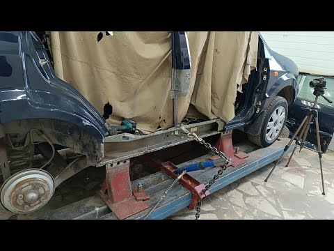 We are restoring a Ford Fusion after a side impact.