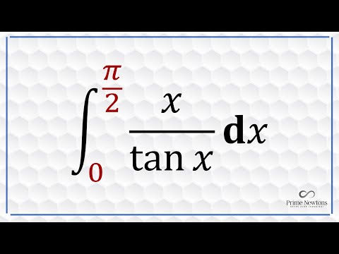 Integral of x over tanx from 0 to half pi.