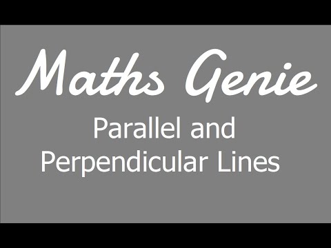Parallel and Perpendicular Lines