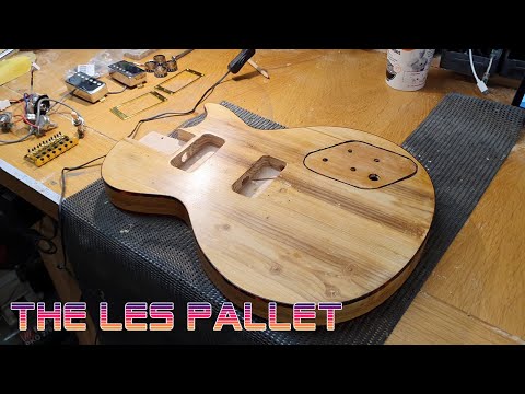 Les Pallet - pallet wood guitar build
