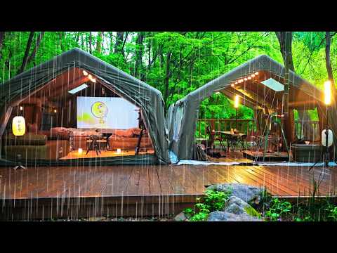 Endless Downpour | Rainy Camping Collection | Sleep-Inducing Video | Water and Rain Sounds ASMR