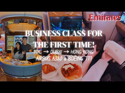 First Time on Emirates Business Class ✈️ | Seats, Food & Lounge Tour